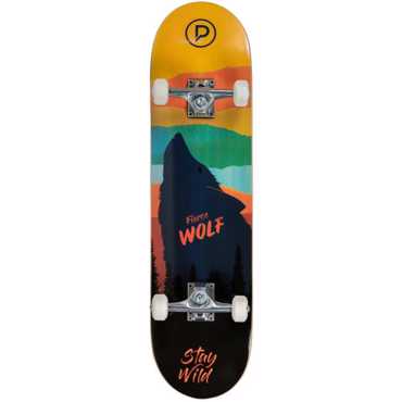 PLAYLIFE Firce Wolf Complete Skateboard 8''