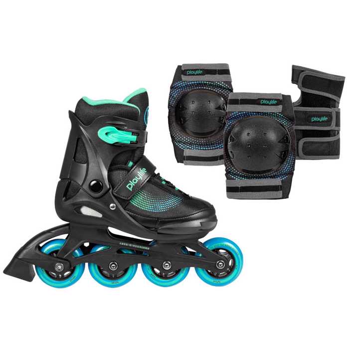 PLAYLIFE Joker Blue Sky Combo Adjustable Kids Inline Skates PLAYLIFE Joker Blue Sky Combo Afxomeioumena Patinia