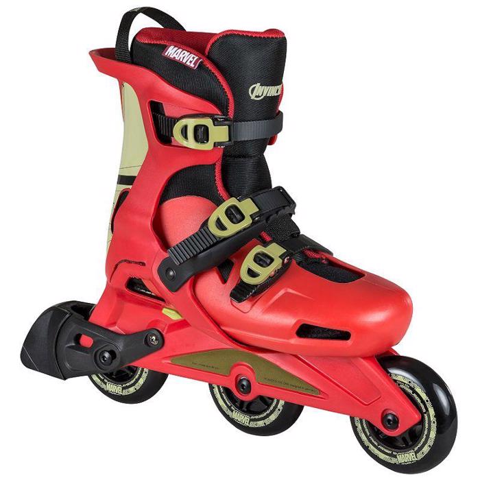 Powerslide Inline Skates paidika Afxomeioumena Marvel Wave Iron Man