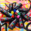 POSCA MOP'R Anexitilos Markadoros - Kokkino