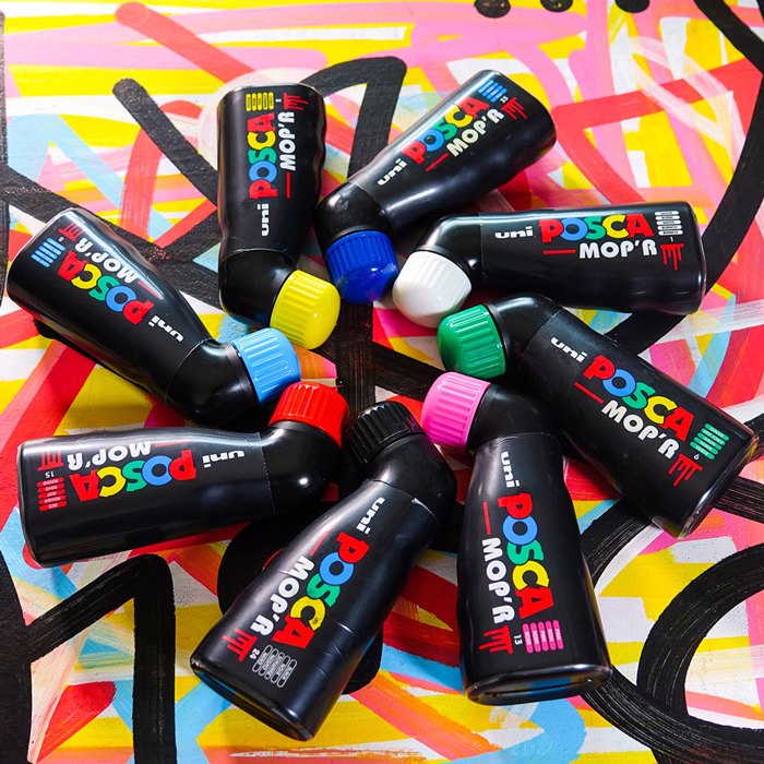 POSCA MOP'R Anexitilos Markadoros - Aspro