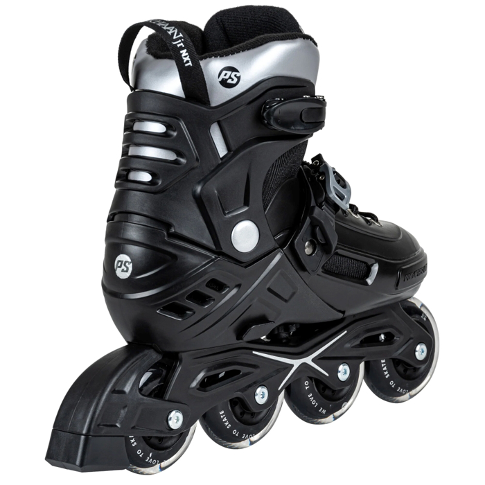 POWERSLIDE Khaan Junior NXT Black adj. Patinia Afxomeioumena - Mavro/Asimi
