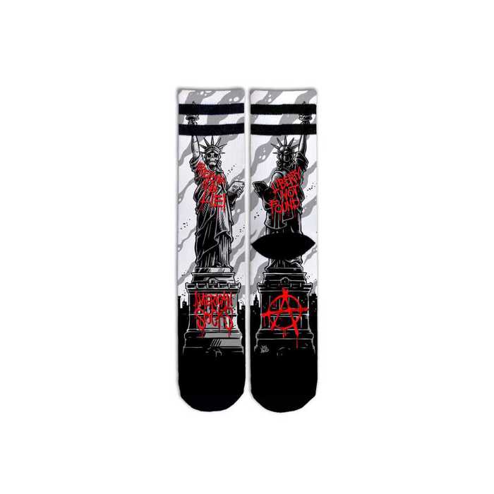 AMERICAN SOCKS Signature Freedom is a lie Kaltses - Mid High