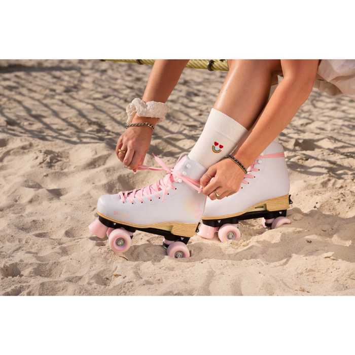 PLAYLIFE Classic Pale Rose Adjustable Roller Skates PLAYLIFE Classic Pale Rose Afxomeioumena Roller Skates