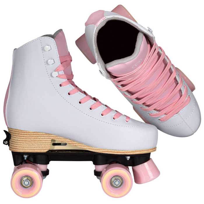 PLAYLIFE Classic Pale Rose Adjustable Roller Skates PLAYLIFE Classic Pale Rose Afxomeioumena Roller Skates