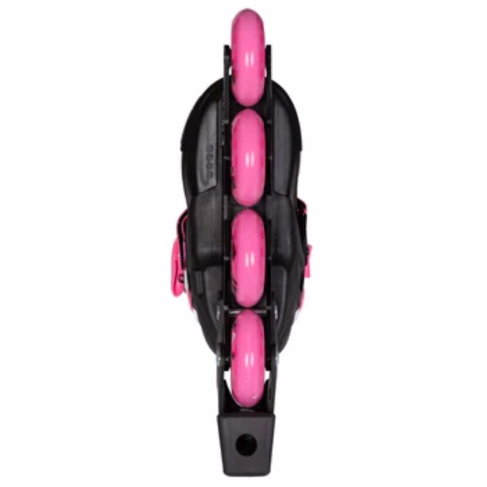 POWERSLIDE Khaan Magic Pink Adjustable Inline Skates - Black/White/Pink POWERSLIDE Khaan Magic Pink Afxomeioumena Patinia - Mavro/Lefko/Roz
