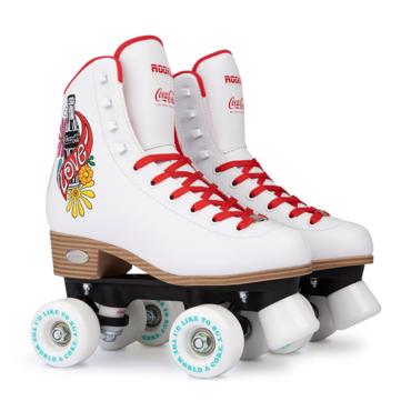 ROOKIE Coca-Cola Love Quad Roller Skates - White